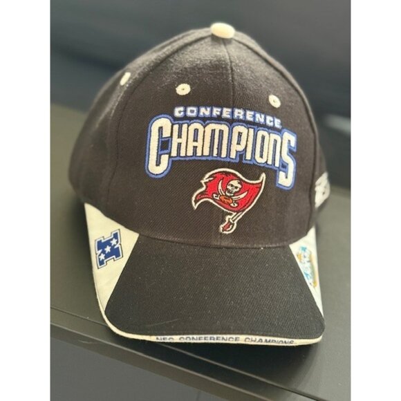 Tampa Bay Buccaneers NFC Conference Champions Cap Super Bowl XXXVII Hat Reebok - Picture 1 of 12